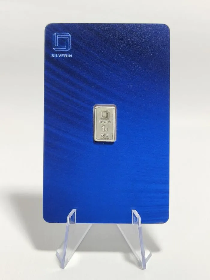 Lingot 1g Argent pur 999 Silverin