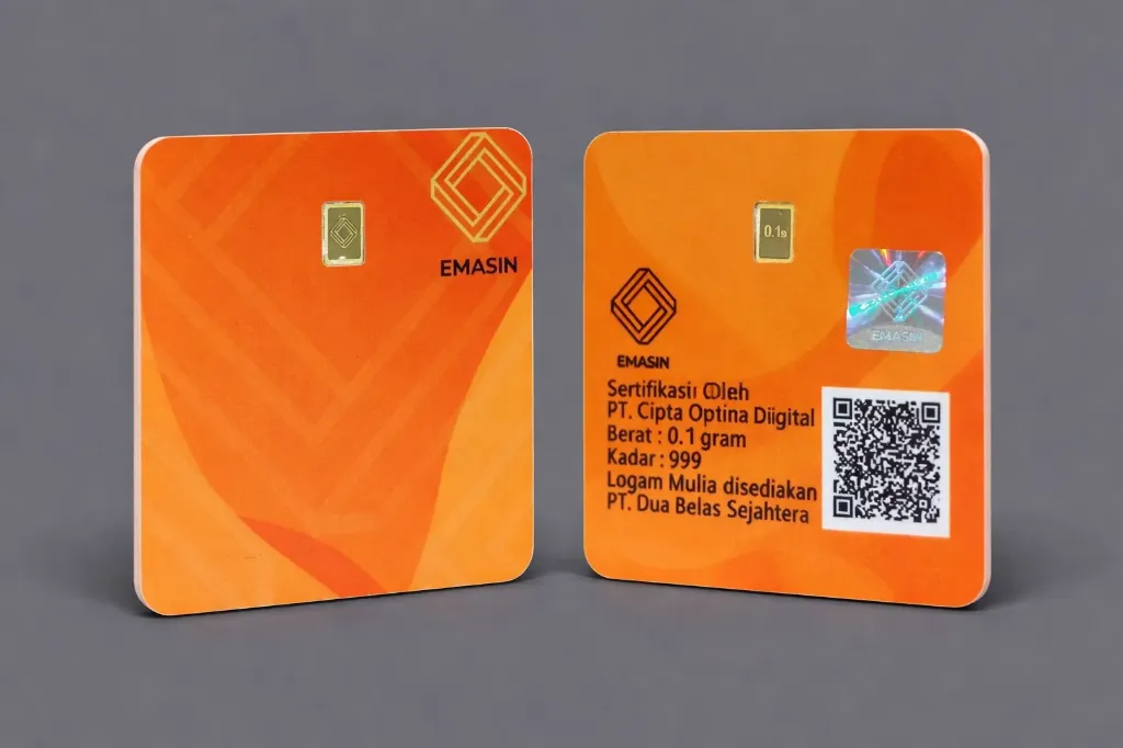 Lingot or pur 0,10g 24K Orange