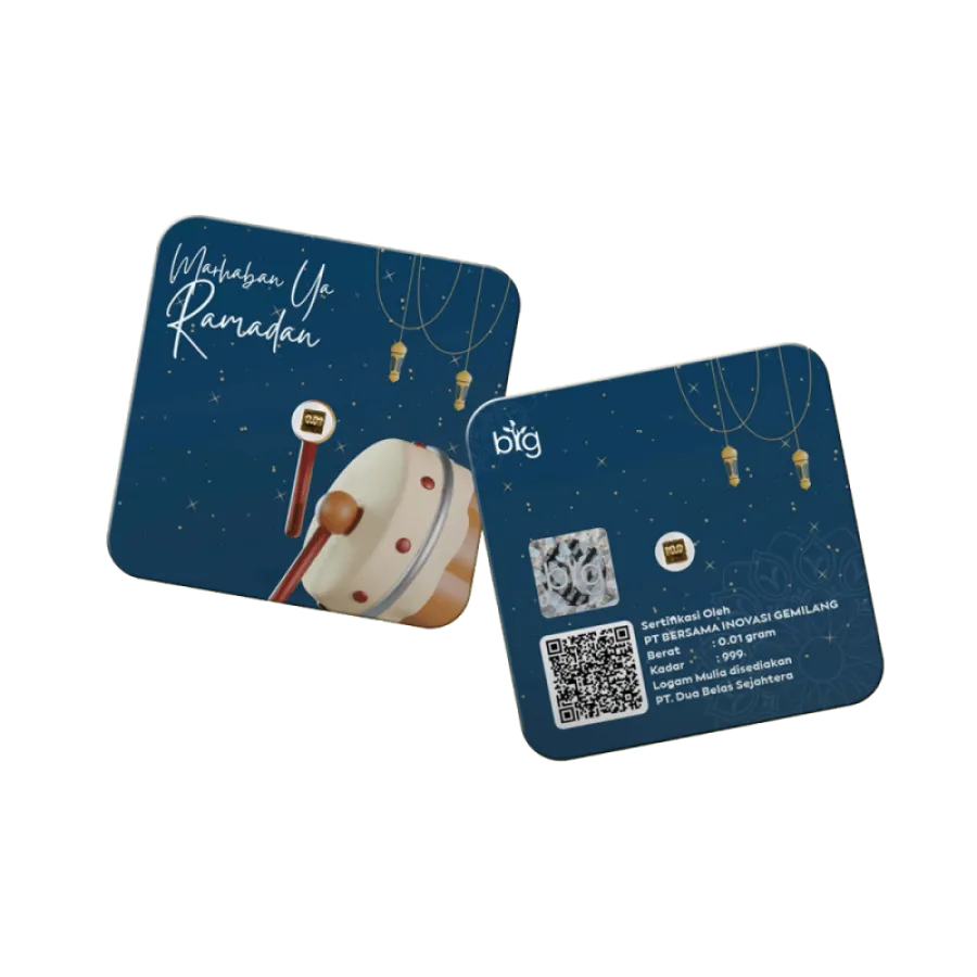 Lingot en or pur 0,01g 24K "Ramadan"